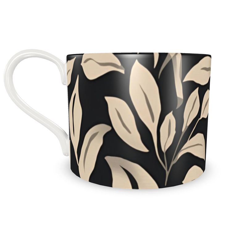 “Tazzina & Piattino Notte Botanica – FEI ADLER Luxury Coffee Set”