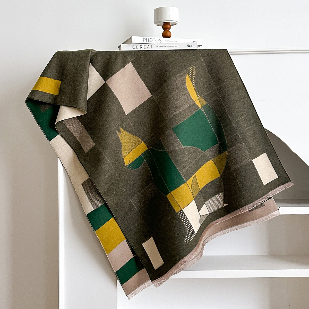 Scialle elegante in Nappa "Geometrie"