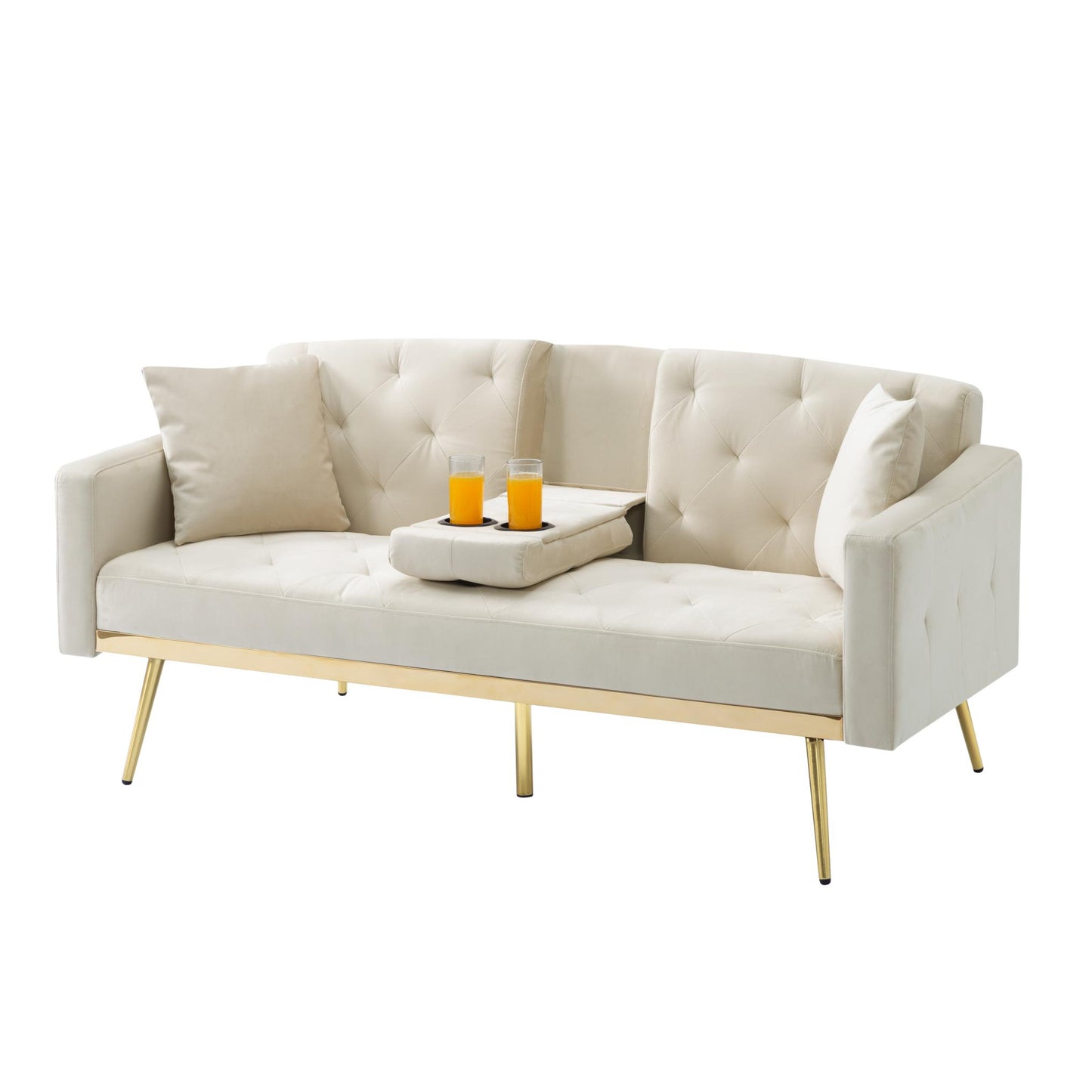 Divano letto futon elegante da 67,7 pollici