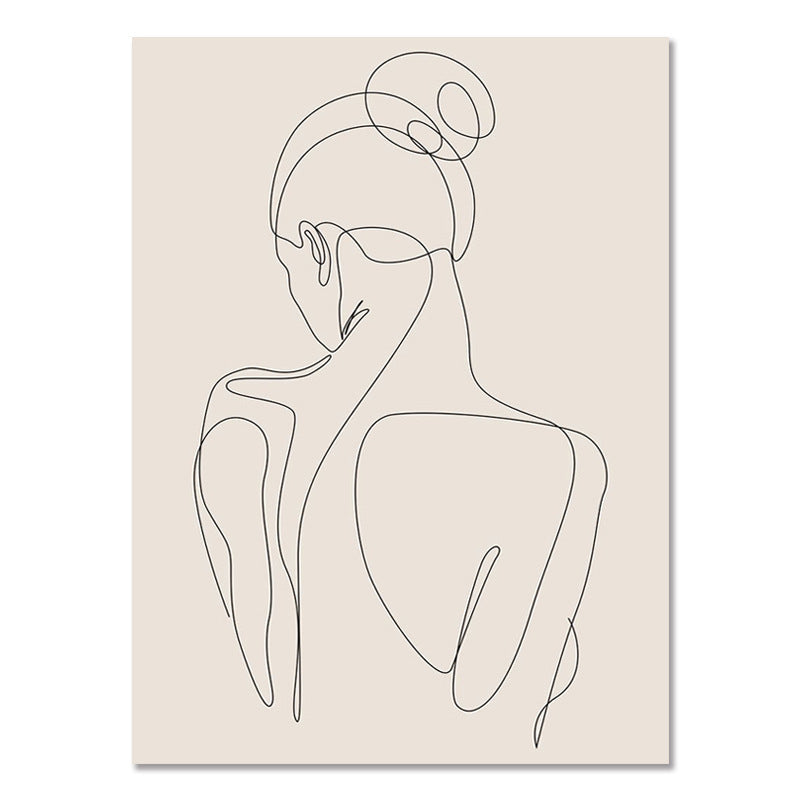 Poster di arte bohémien astratta, stile Ins, dipinto aerografato