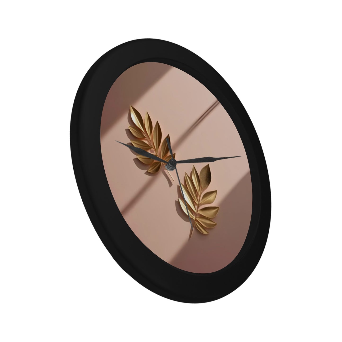 Black Plastic Wall Clock