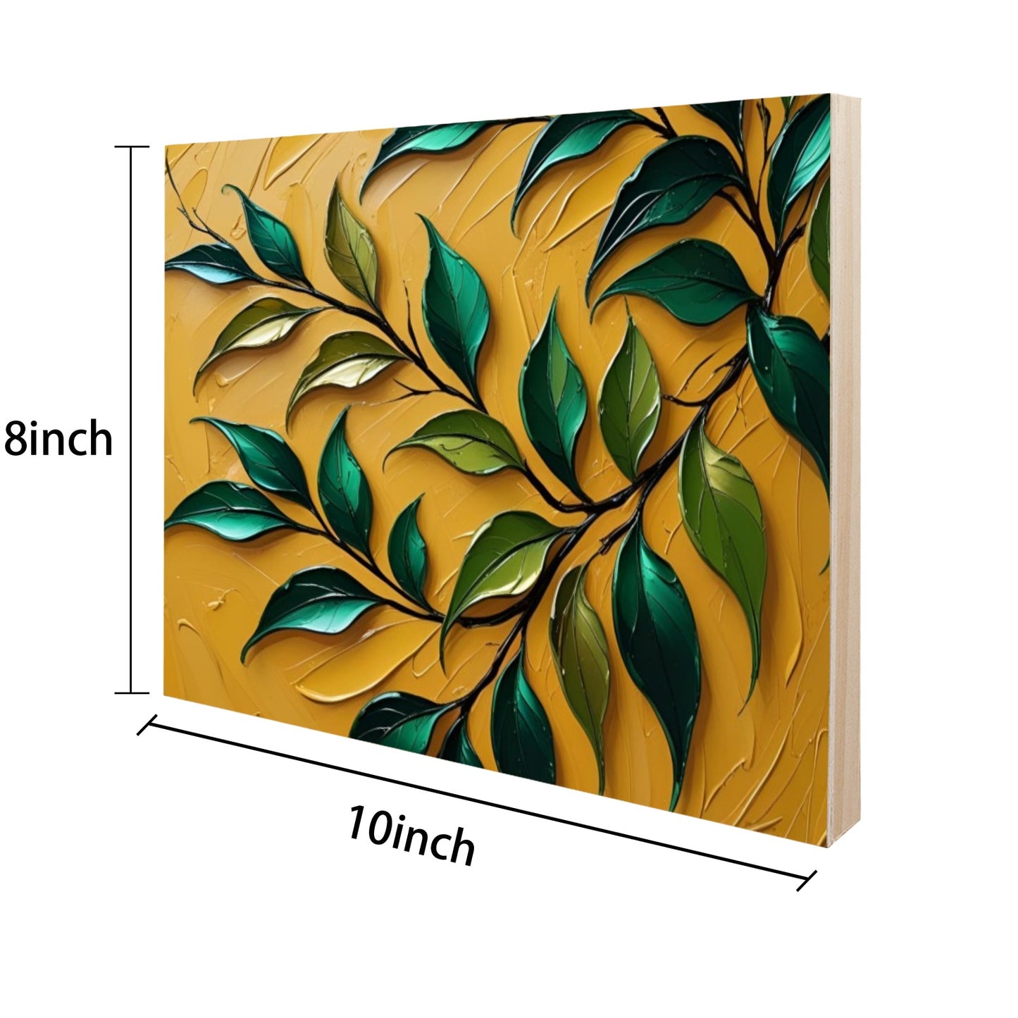 Pannello in Legno "Riflessi Dorati"