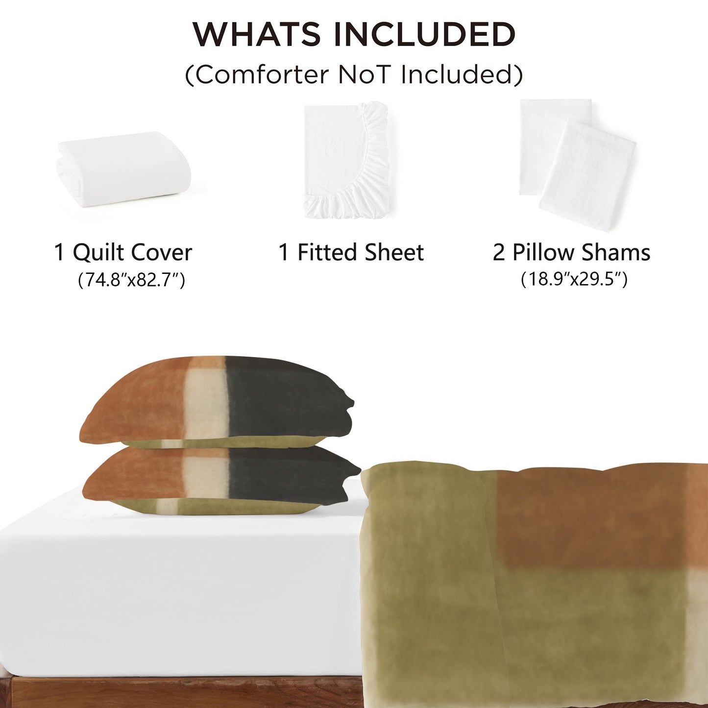 Set biancheria da letto "Quadrati d'Autore"