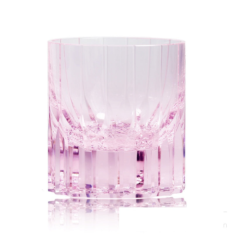 Bicchiere per acqua in cristallo intagliato a mano Asterism