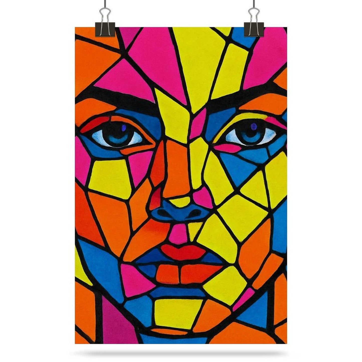 Poster di Design "Viso Pop"