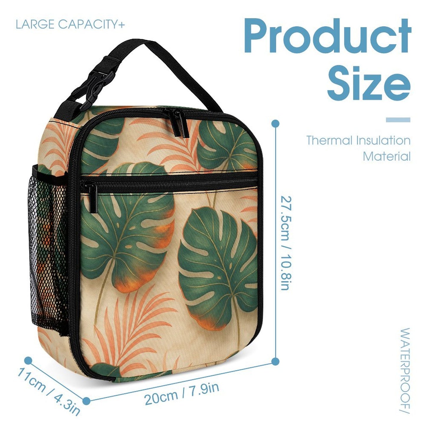 Set combinato zaino 3 in 1 con stampa all-over