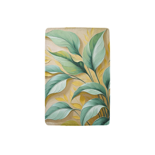 Coperta in micropile ultra morbida "Grandi Foglie"