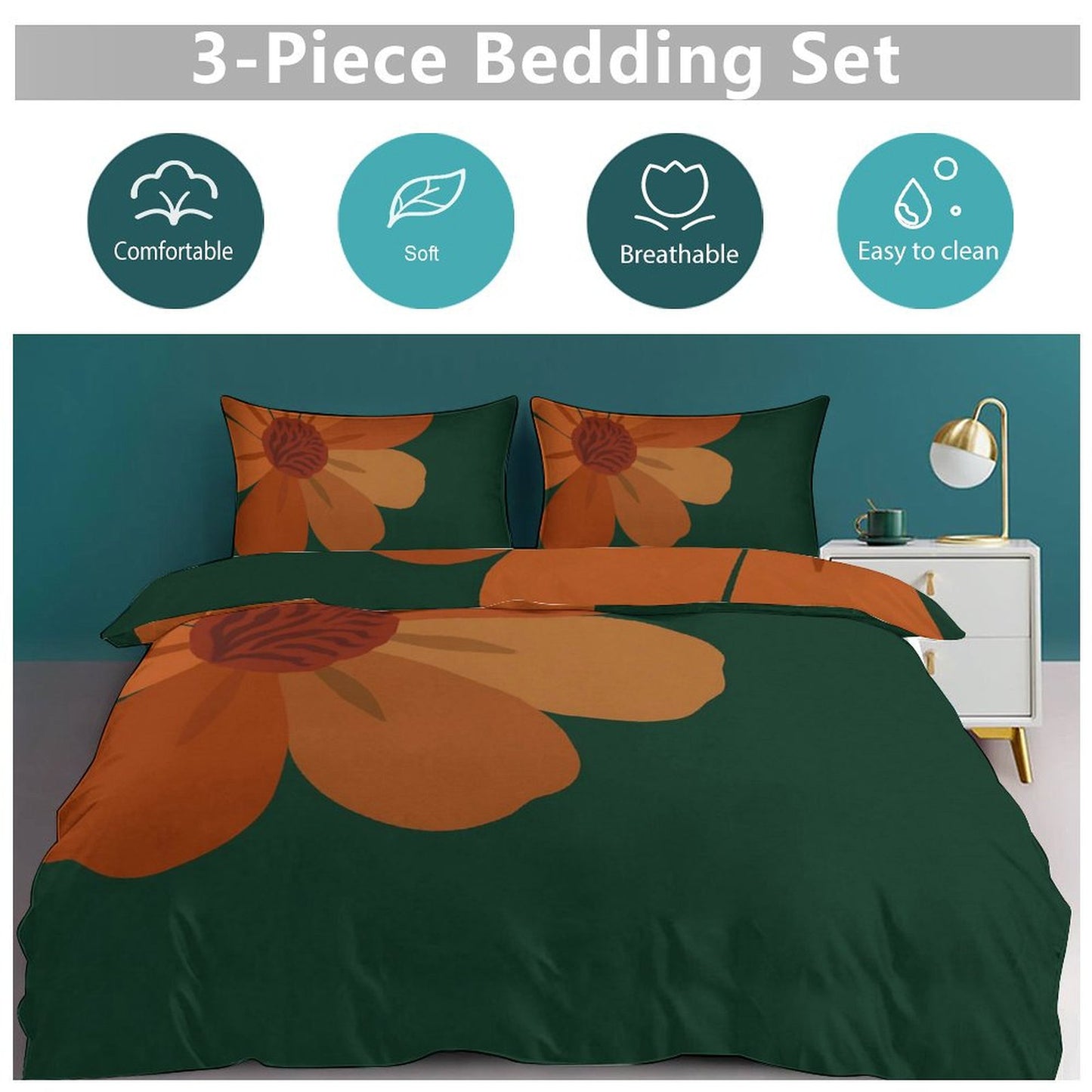 Set biancheria da letto "Petali d'Autunno"