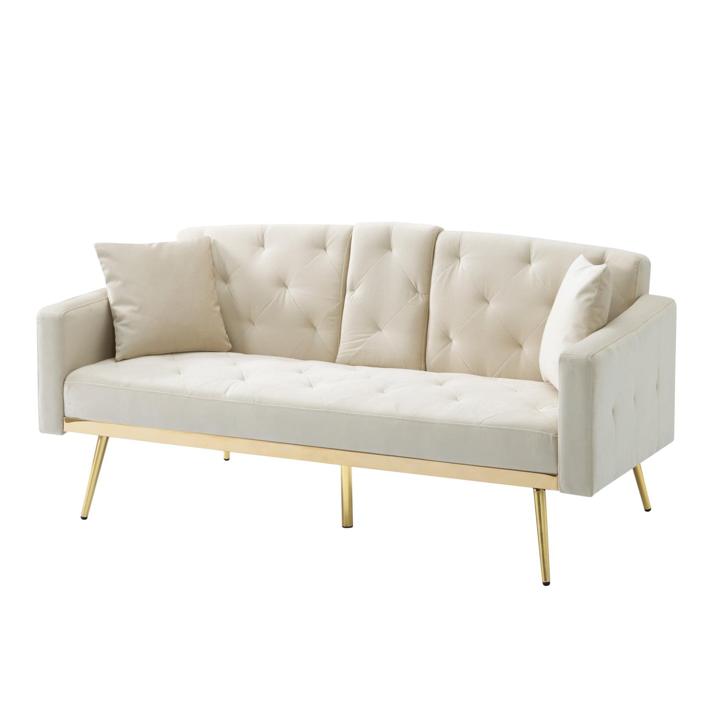 Divano letto futon elegante da 67,7 pollici