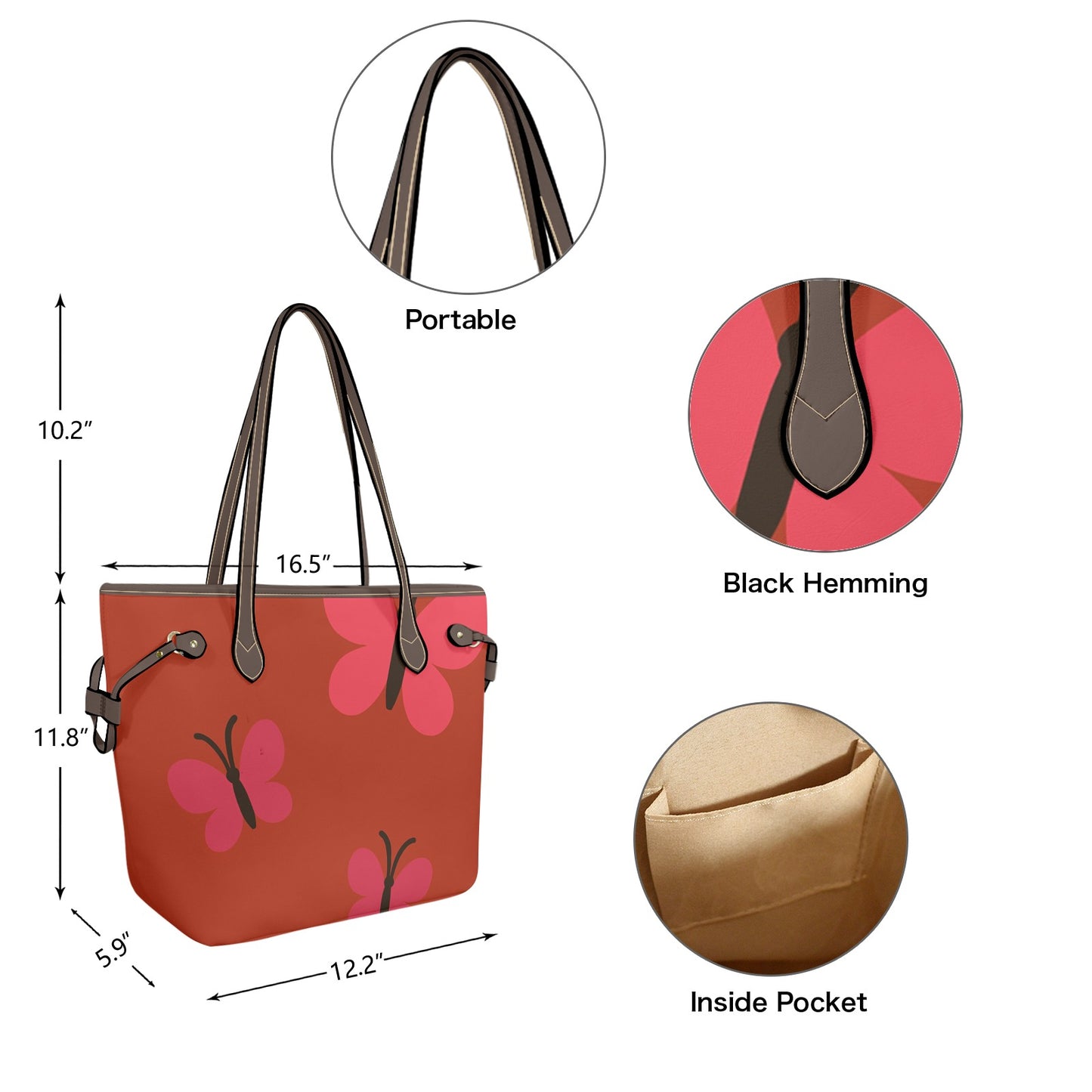 Borsa Tote "Farfalle"