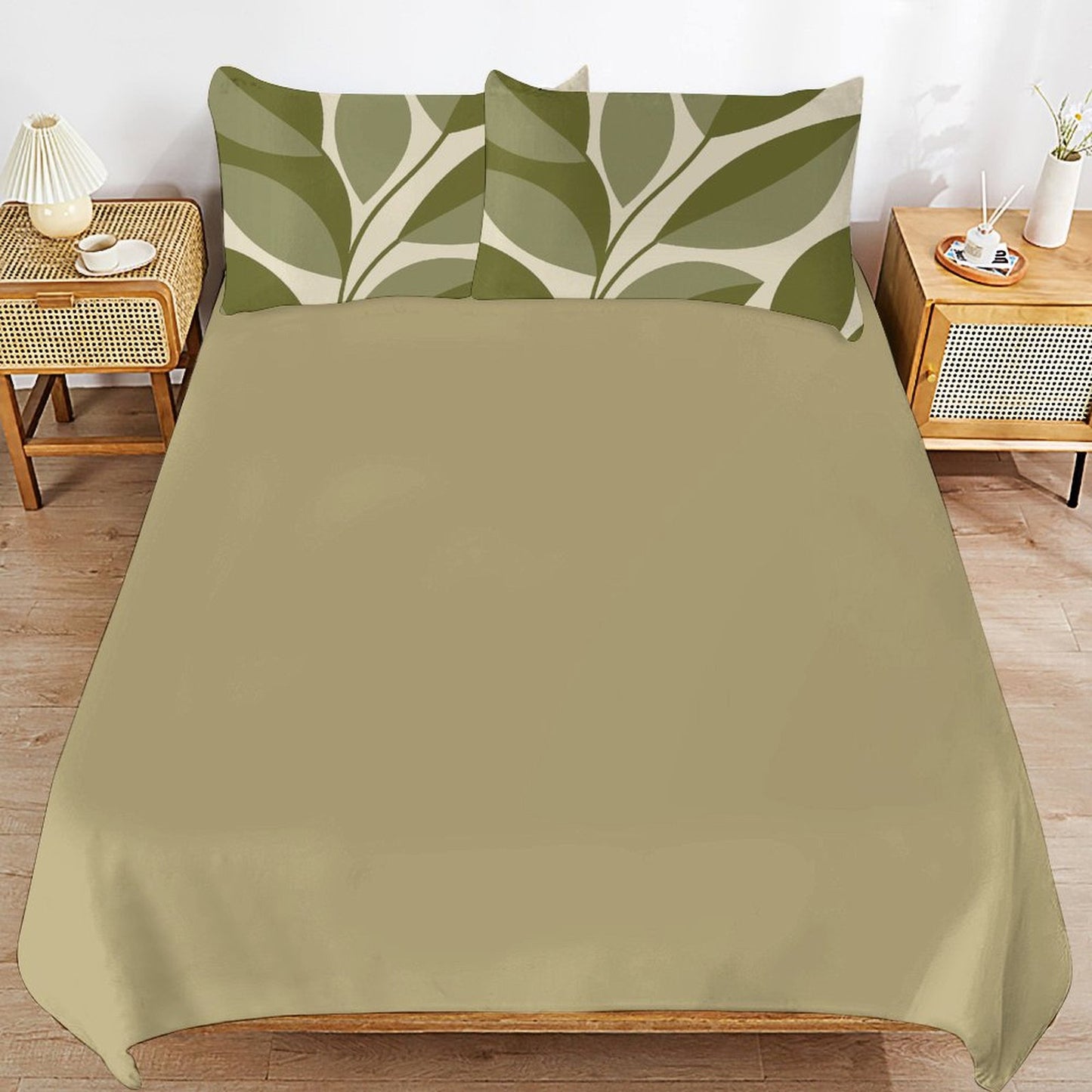 Set biancheria da letto "Verdi Foglie"