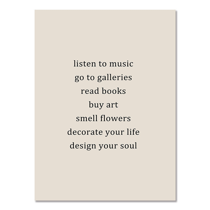 Poster di arte bohémien astratta, stile Ins, dipinto aerografato