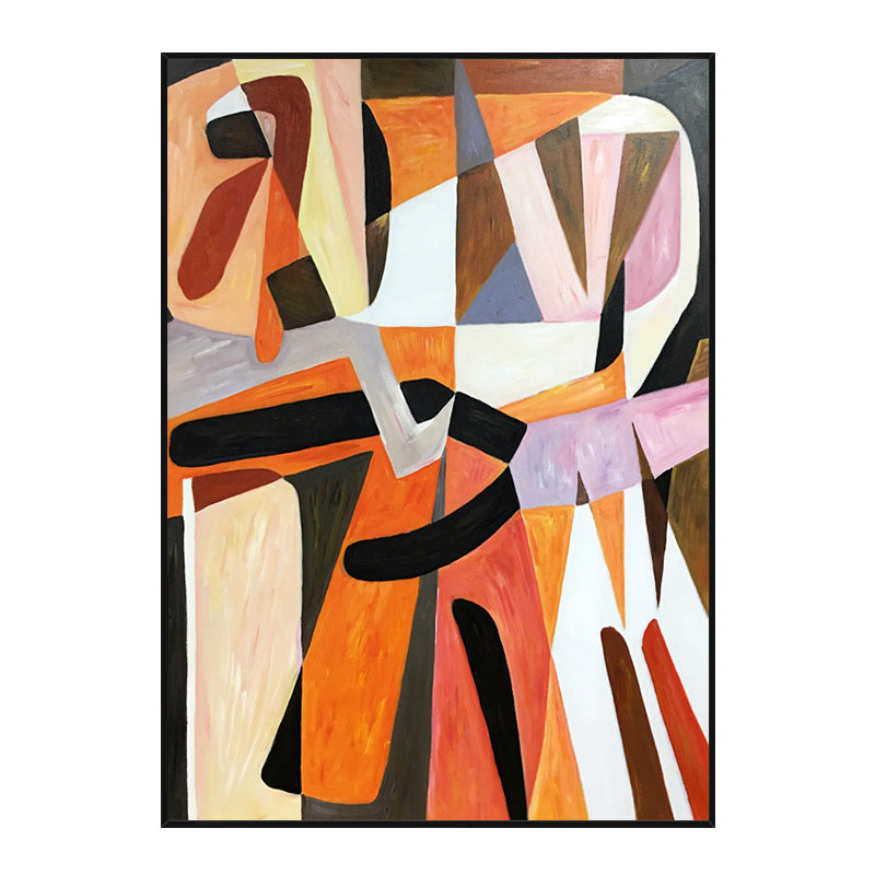 “Astratto Solare – Quadro Olio su Tela 60×85 cm”