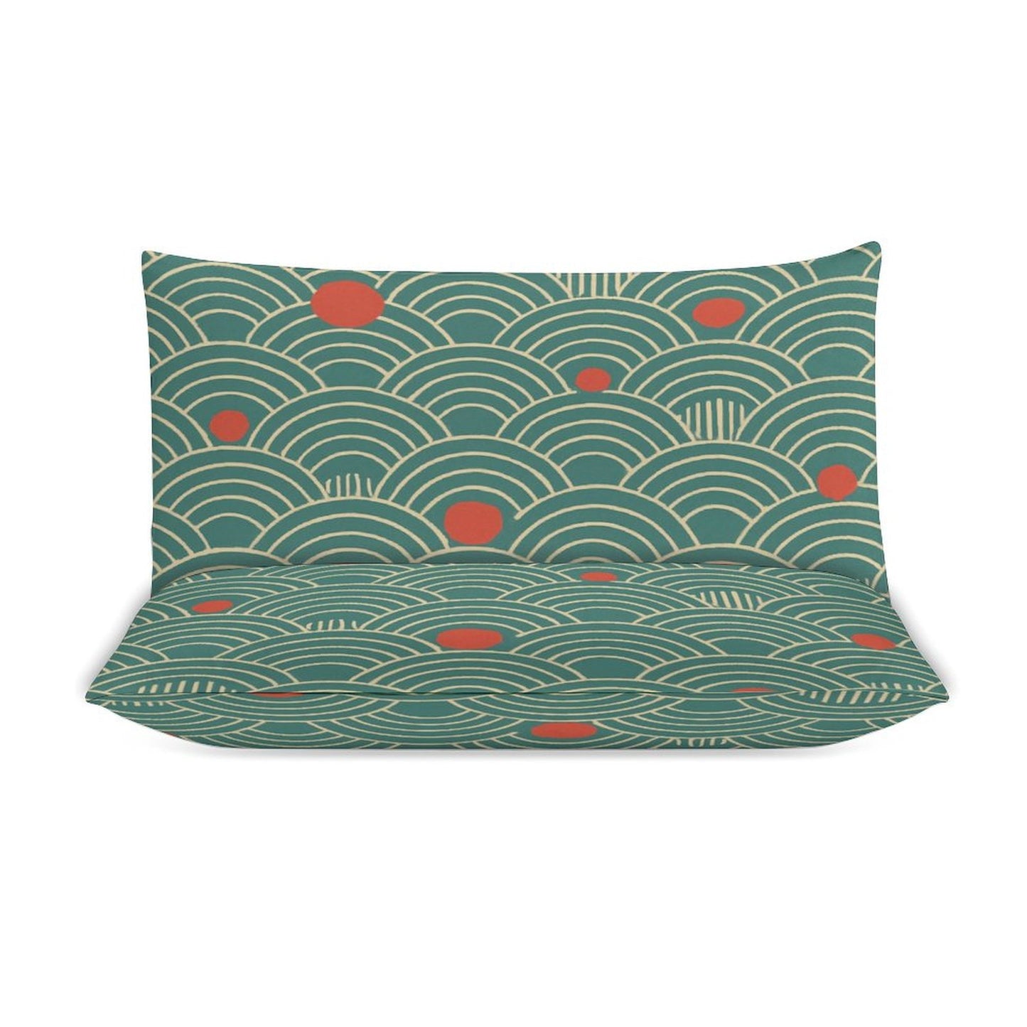 Completo Letto 3 Pezzi con Design Elegante (Copripiumino + 2 Federe) – 79"×90"