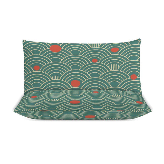 Completo Letto 3 Pezzi con Design Elegante (Copripiumino + 2 Federe) – 79"×90"