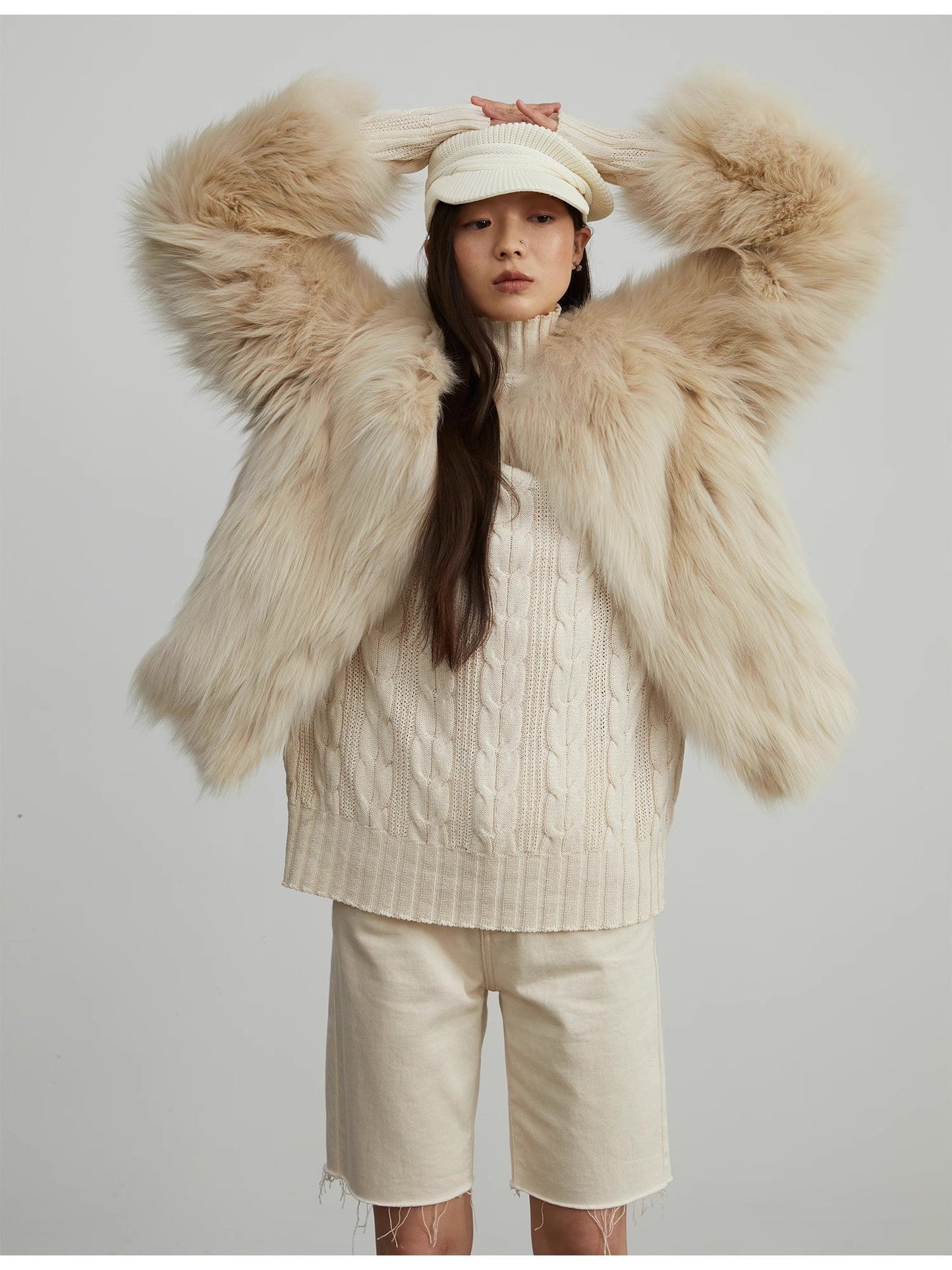 Cappotto di pelliccia"Reed Flower"