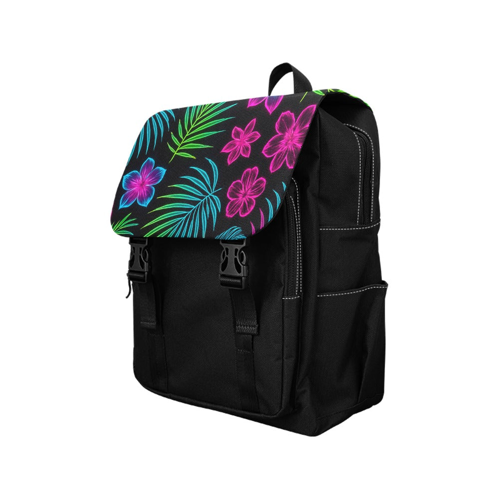 Zaino con motivo tropicale Neon
