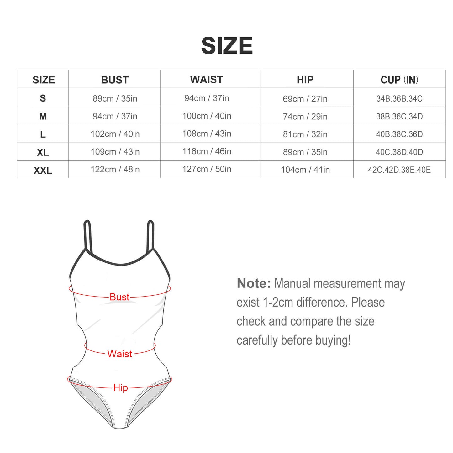 Costume da bagno intero da donna con lati tagliati