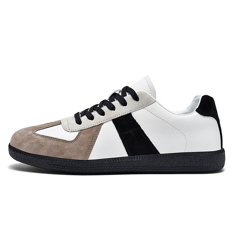 Sneaker in pelle, stile retrò, sportive, casual
