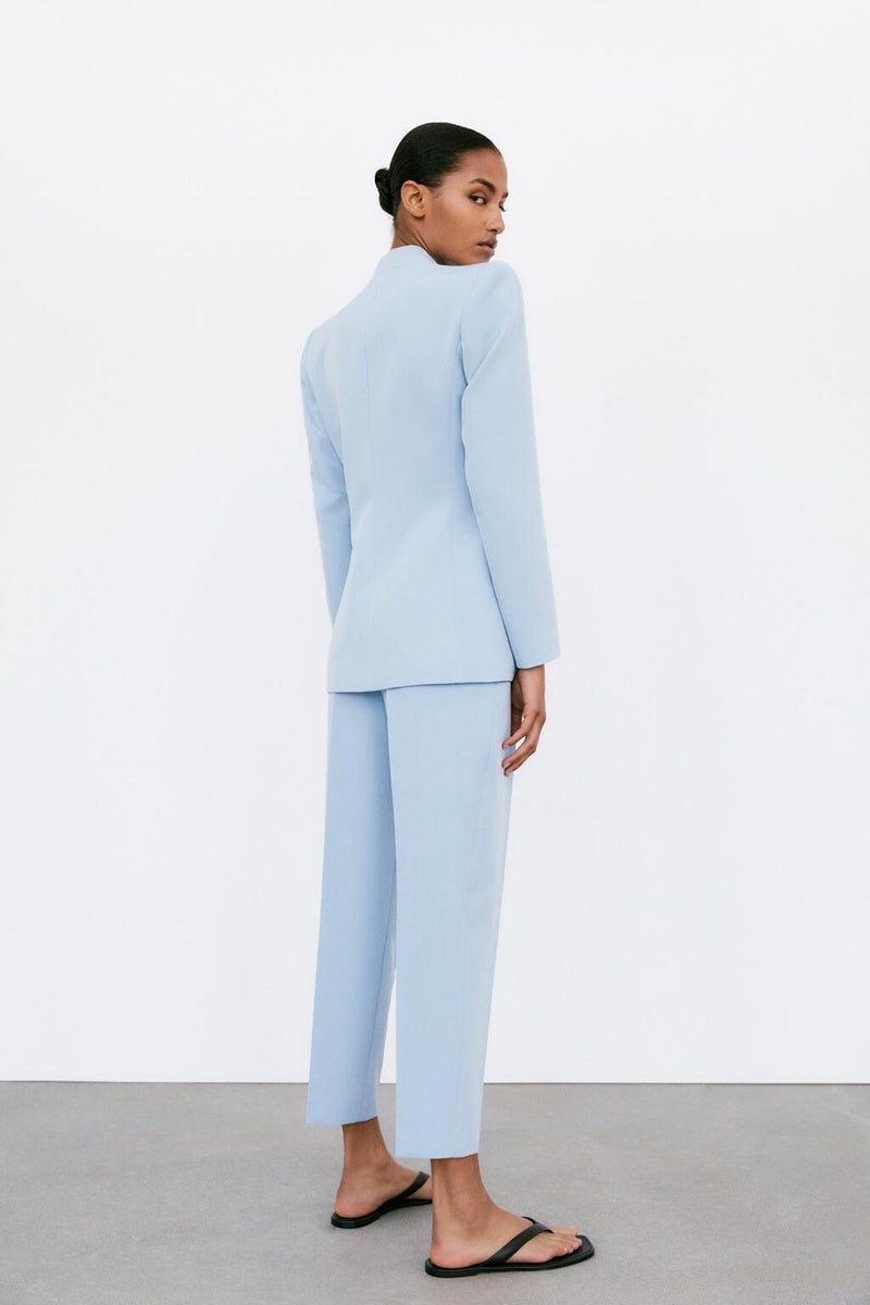 Blazer elegante senza risvolto