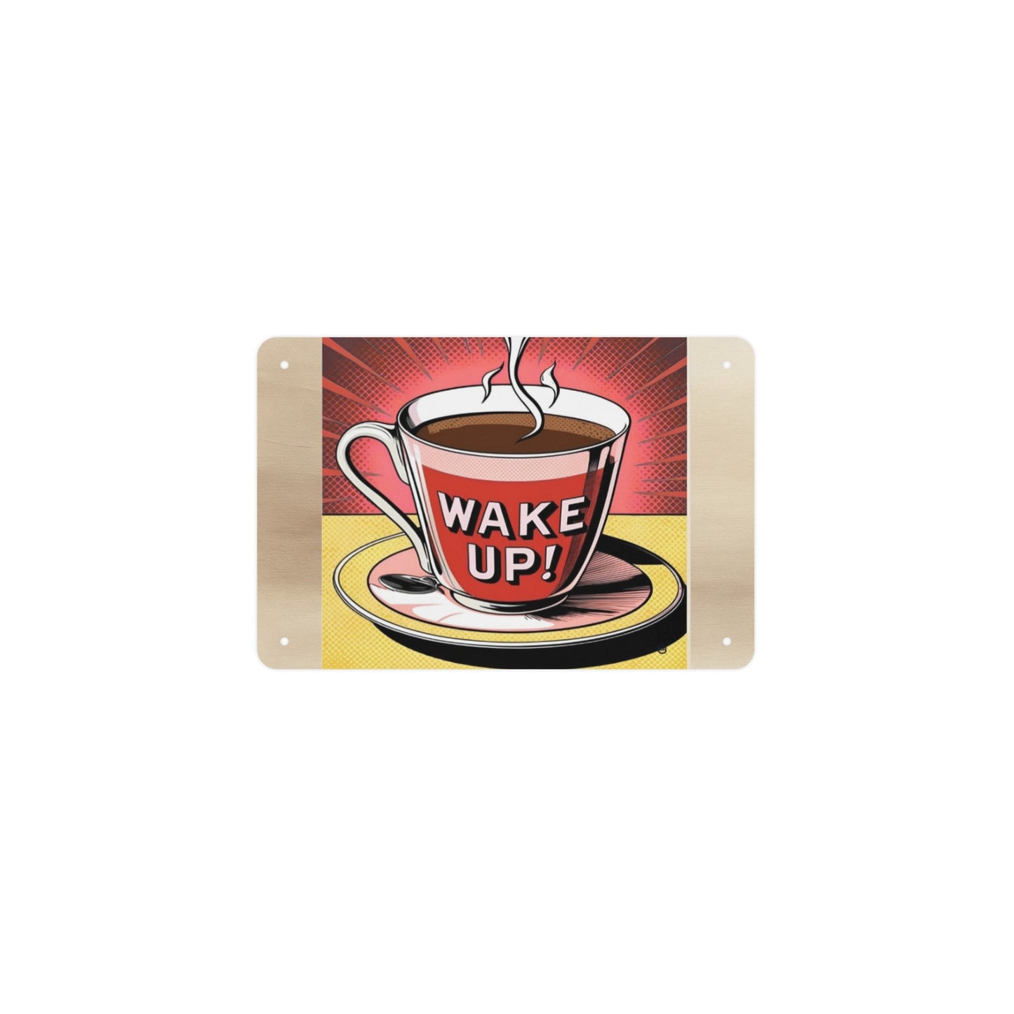 Cartello in metallo "Coffe"