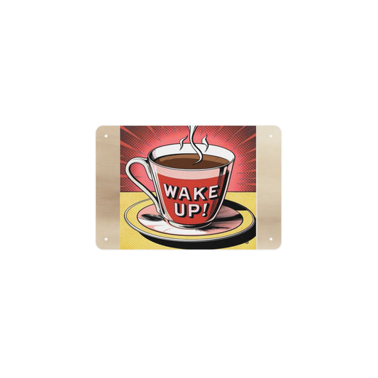 Cartello in metallo "Coffe"