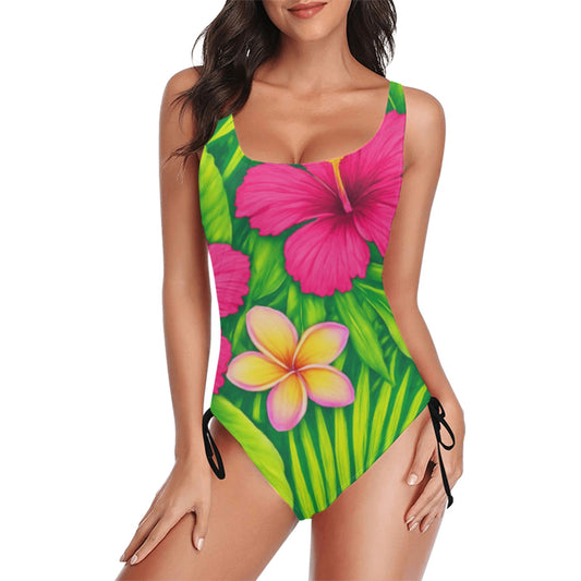 Costume da bagno intero con coulisse laterale