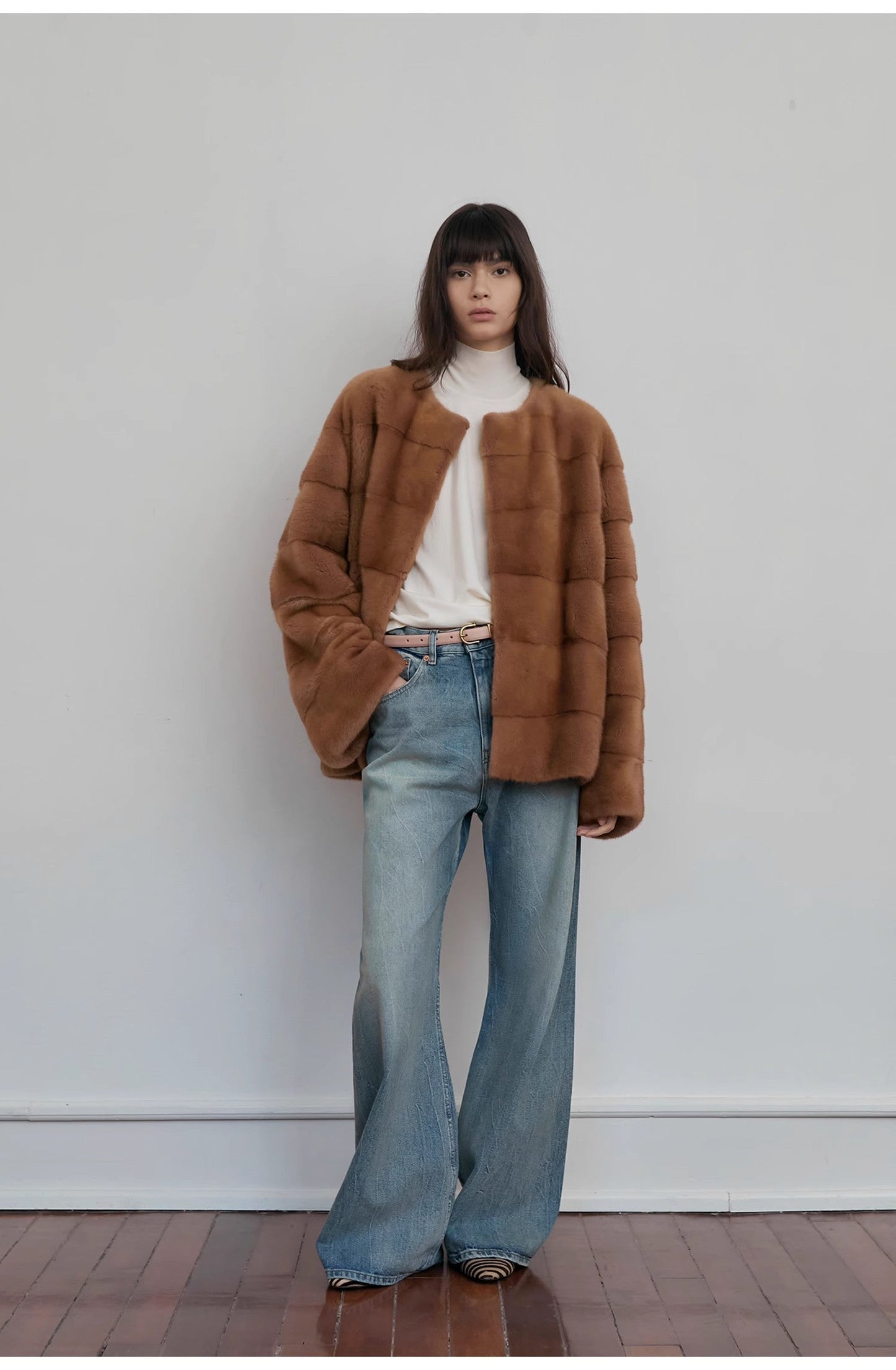 Jeans larghi e dritti da donna "Magic Dream" con effetto retrò