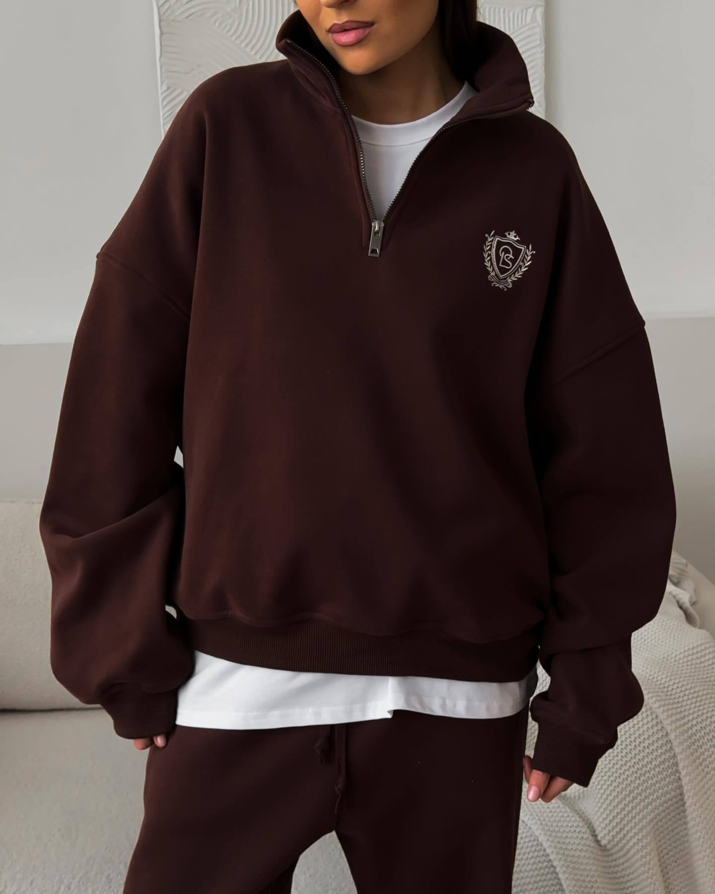 “Soft Words” – Felpa con Lettere ricamate in Cotone