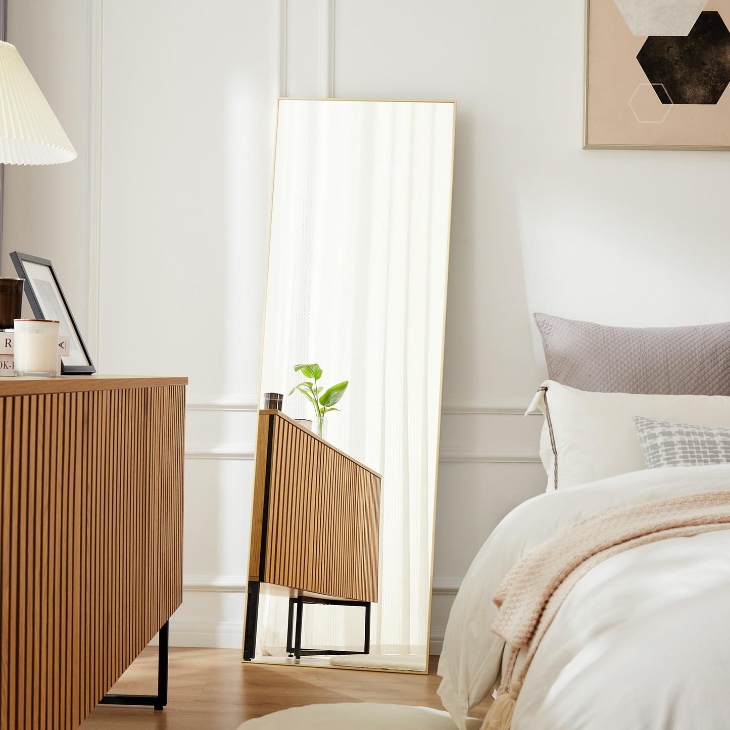 Specchio a figura intera, rettangolare da terra o da parete