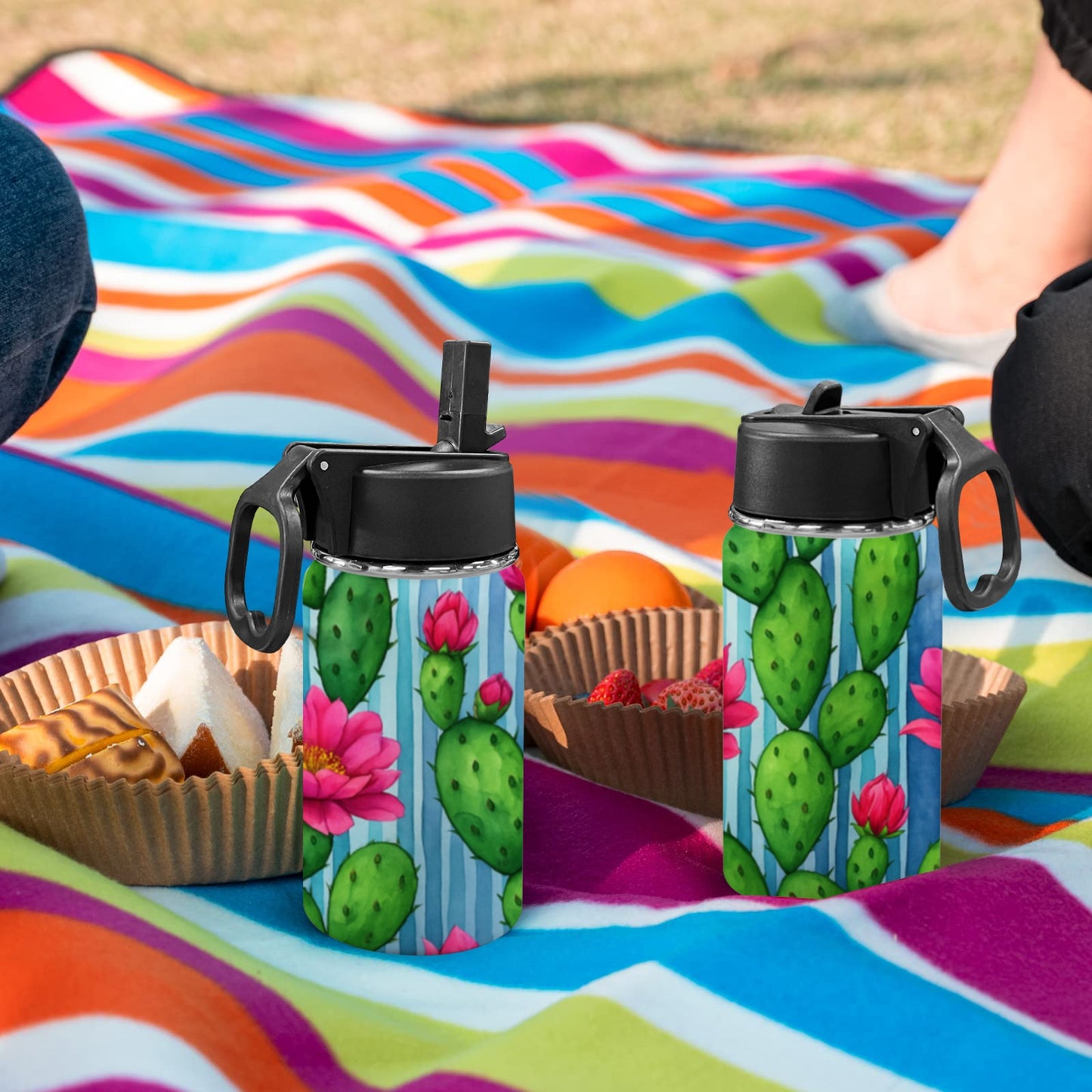 Borraccia per bambini con tappo a cannuccia