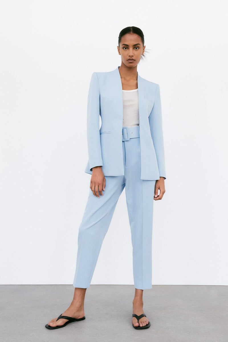 Blazer elegante senza risvolto