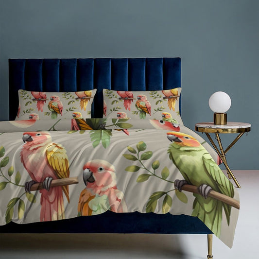 Set biancheria da letto "Pappagalli"