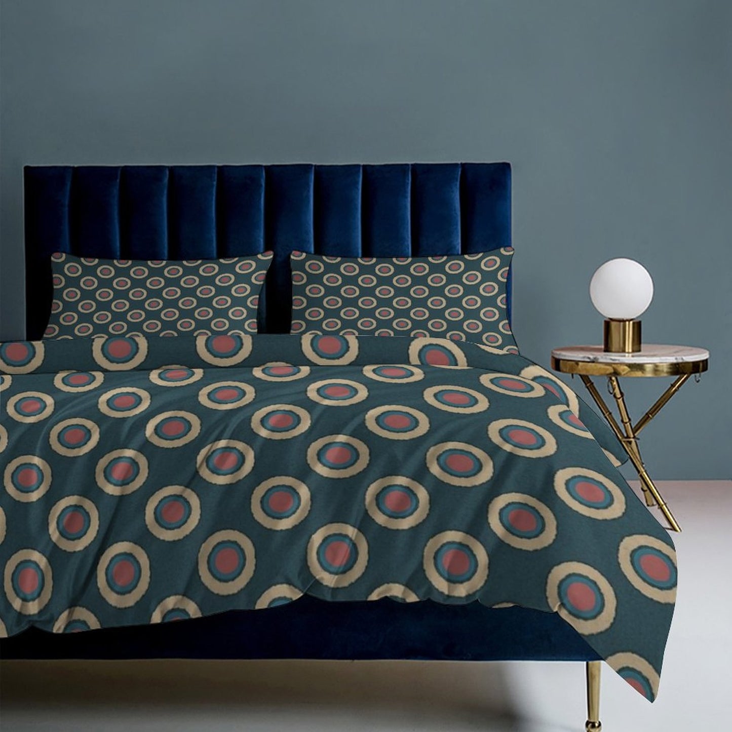 Completo Letto 3 Pezzi con Design Elegante (Copripiumino + 2 Federe) – 86"×70"