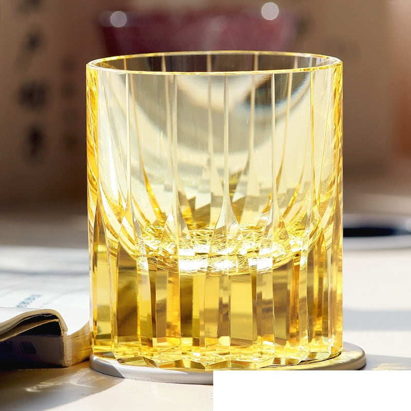 Bicchiere per acqua in cristallo intagliato a mano Asterism