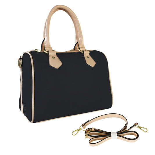 Borsa con manico in tinta unita "Black"