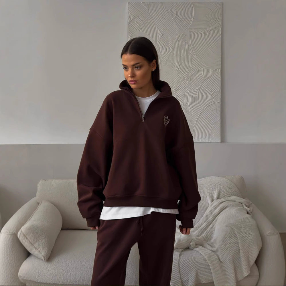 “Soft Words” – Felpa con Lettere ricamate in Cotone