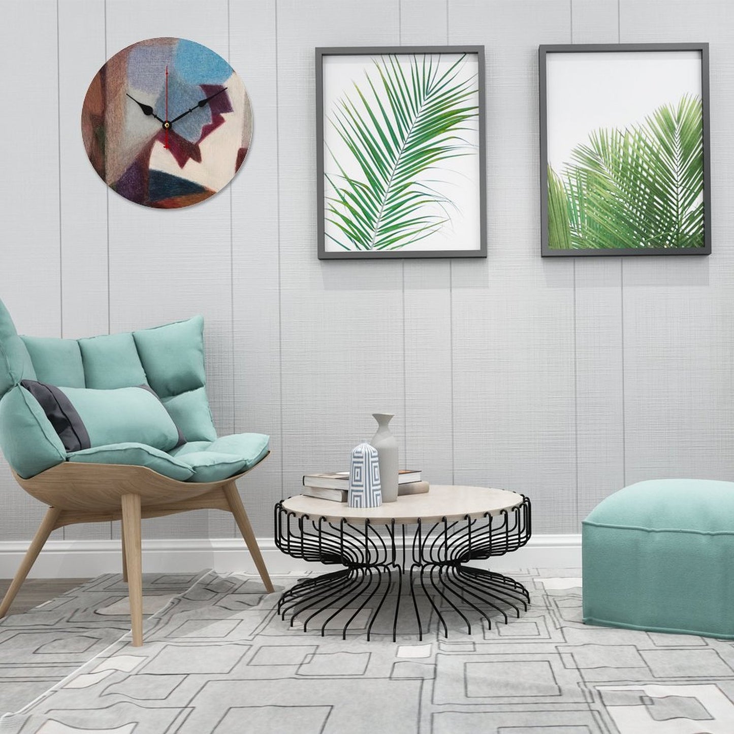 Orologio da parete di design in legno