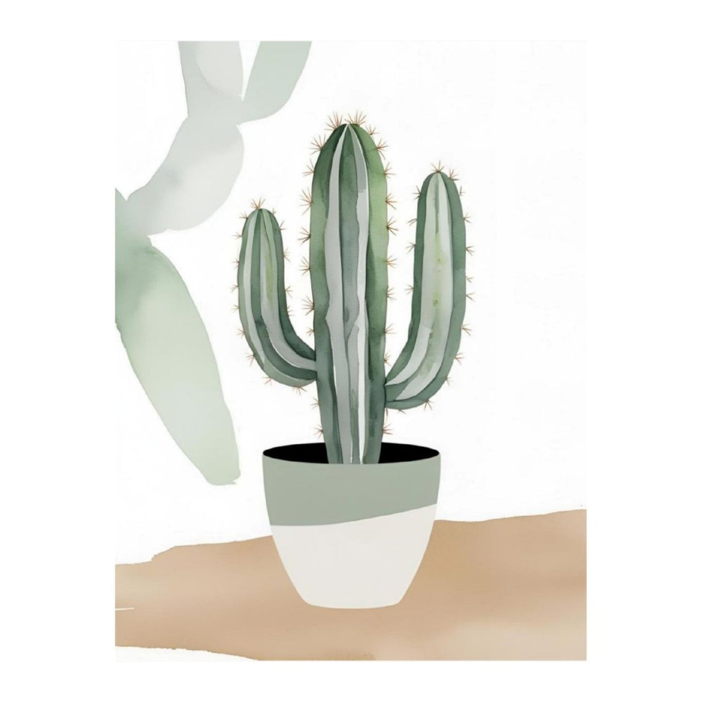 Dipinto a Diamante su tela "Cactus"