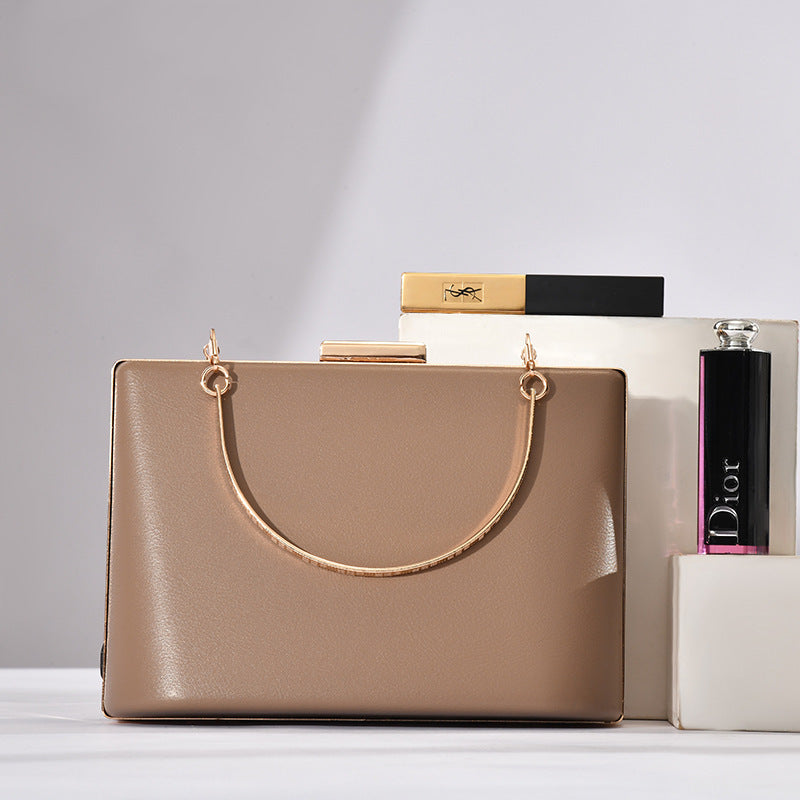 Borsa semplice a doppio anello in tinta unita