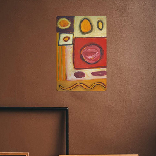 Cartello in metallo "Astratti d'Autore"