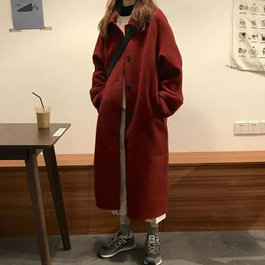 Cappotto di lana in stile Hepburn