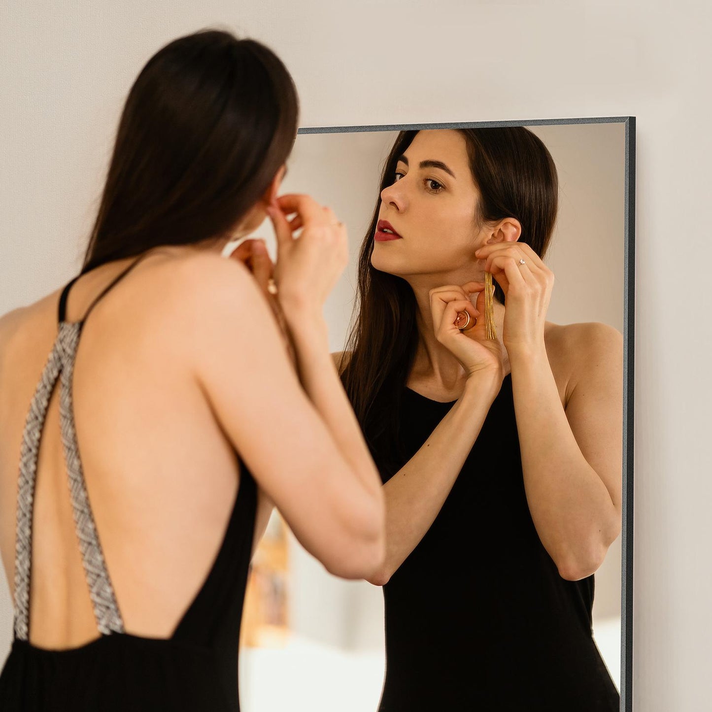 Specchio a figura intera, rettangolare da terra o da parete