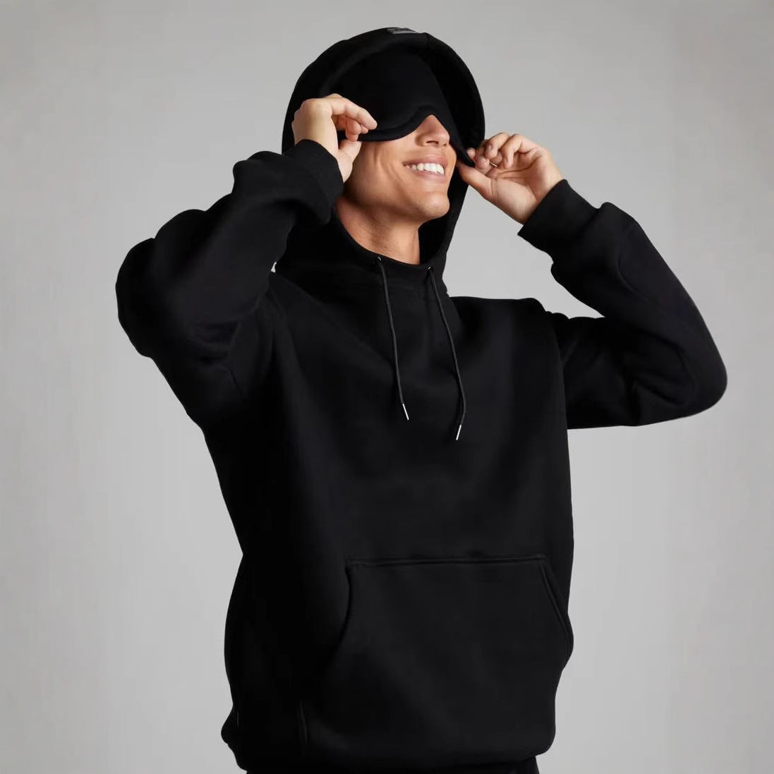 Felpa con cappuccio colorata con coulisse