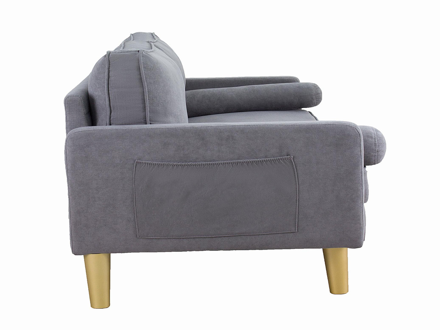 Divano in lino con 2 cuscini,  moderno ed elegante