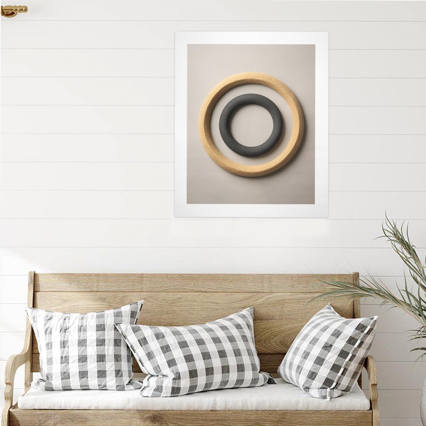 Trittico artistico, stampa su tela "Biscotti"