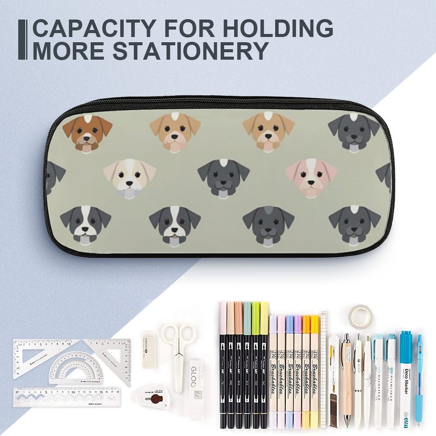 Borsa per matite in pelle di design