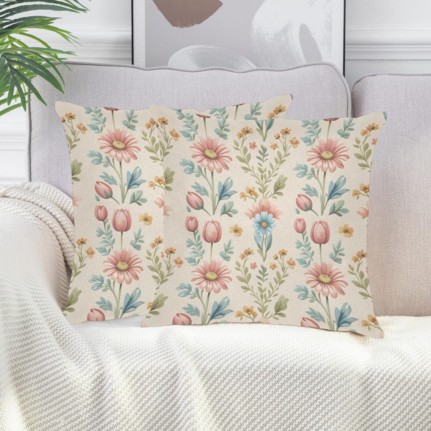 Federe in Lino "Eleganza fiorita"