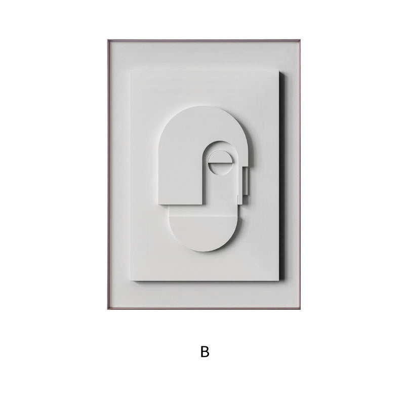 Dipinto geometrico tridimensionale astratto, Morandi