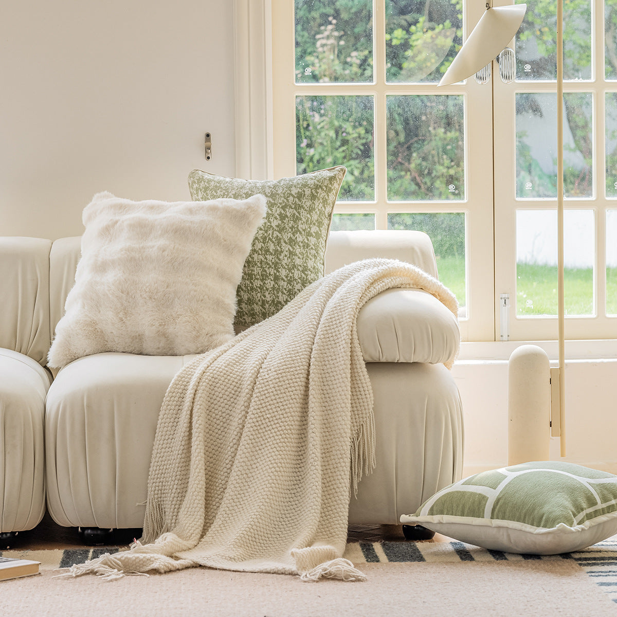 Federe per cuscini in puro cotone, minimalisti in stile nordico